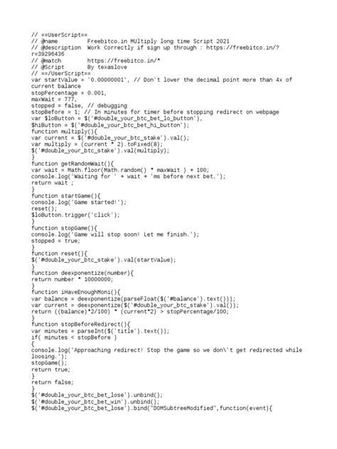 freebitco in timer script.